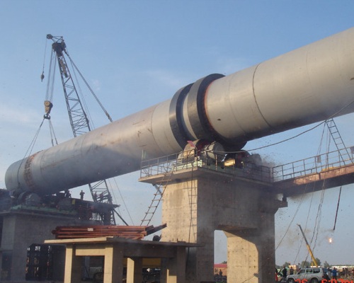 Rotary Dryer Machine Testing Before Delivery